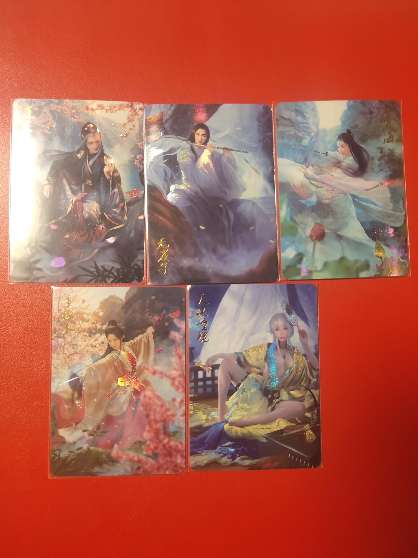 清风卡拍第五期(燎原卡牌为主) 燎原武林志逍遥派5人金碎