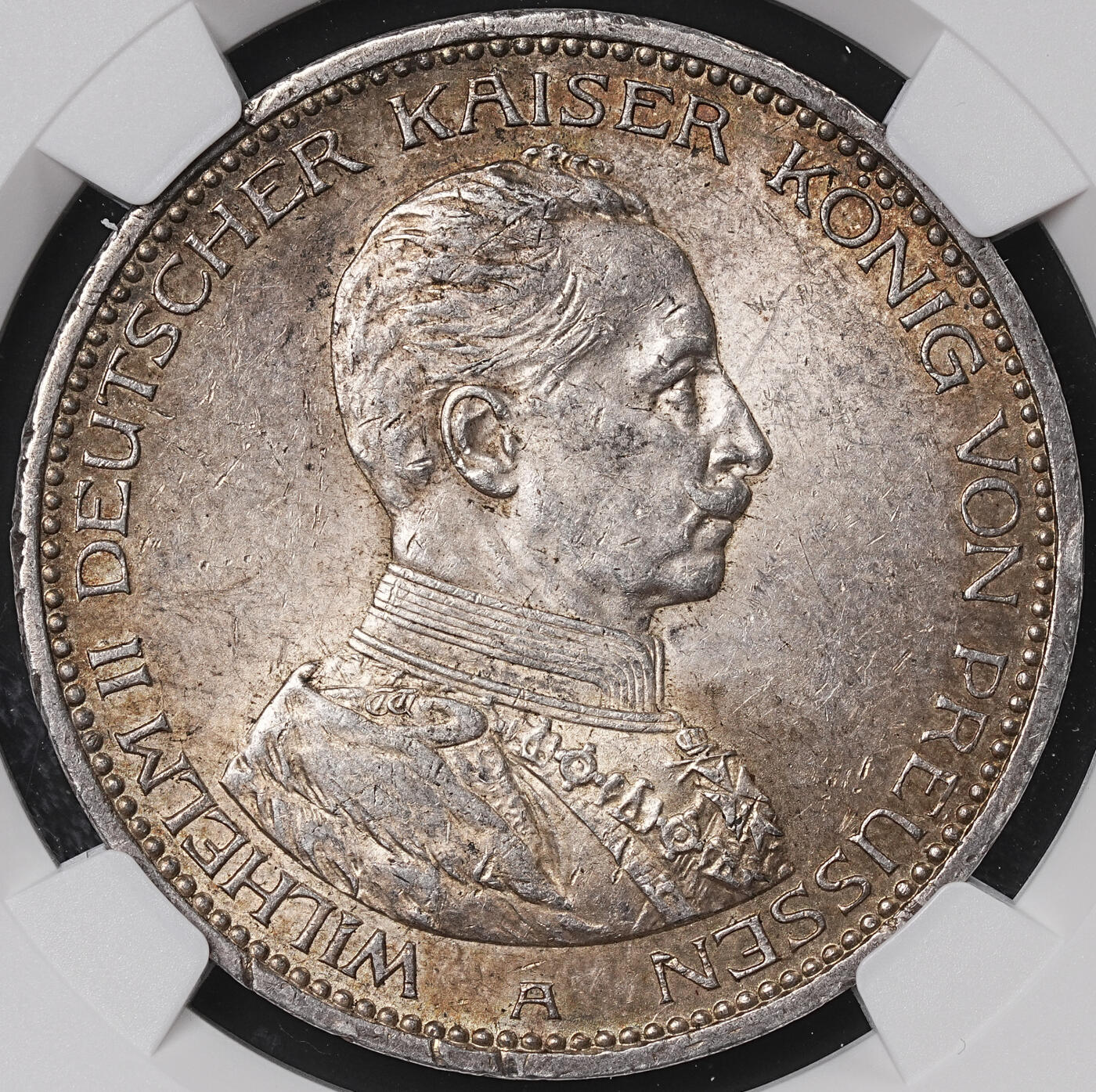修遠堂世界钱币第七十一期 NGC MS62 1914年普鲁士军装5马克大银币