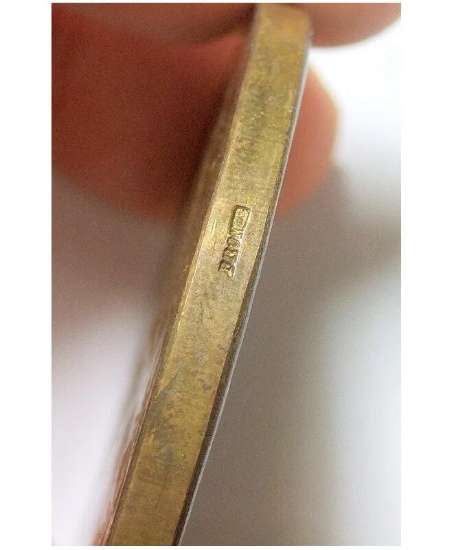 法国1900年前后 自然美景高浮雕精制大镀金章 52MM