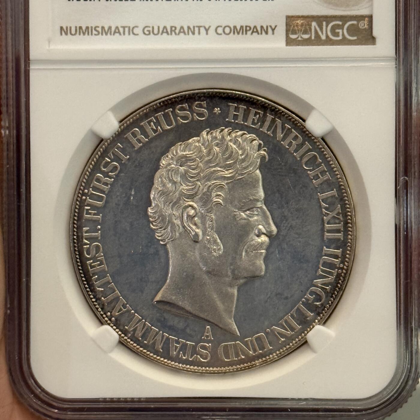 NGC-MS62 1853罗斯施雷兹2泰勒大银币 冠军