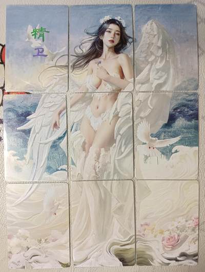 花开卡拍第40期（9月28号周日截拍，品控勿拍!!!拍品不寄存，运费5元，自制卡难免瑕疵，可能存在轻微撞角爆边等出厂瑕疵，品控介意勿拍！） - 燎原 焱卡文化 第十四弹 精卫 九拼