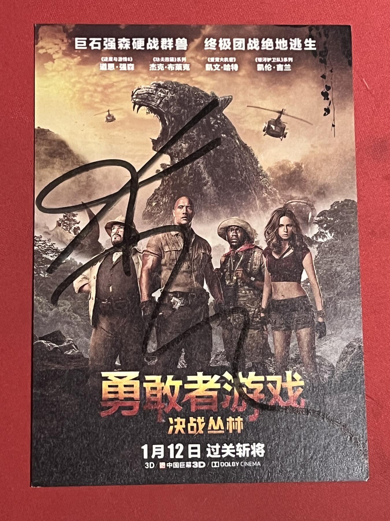 零元拍：《勇敢者游戏》铁拳露比的饰演者，也是《银河护卫队》星云妹子的饰演者，凯伦·吉兰 亲笔签名
