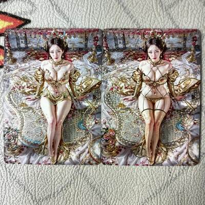 花开卡拍第25期（品控勿拍!!!收拍品，不寄存，运费5元，自制卡难免瑕疵，可能存在轻微撞角爆边等出厂瑕疵，品控介意勿拍！） - 燎原刷子妖姬传 铁扇公主 双服饰 幻彩普卡