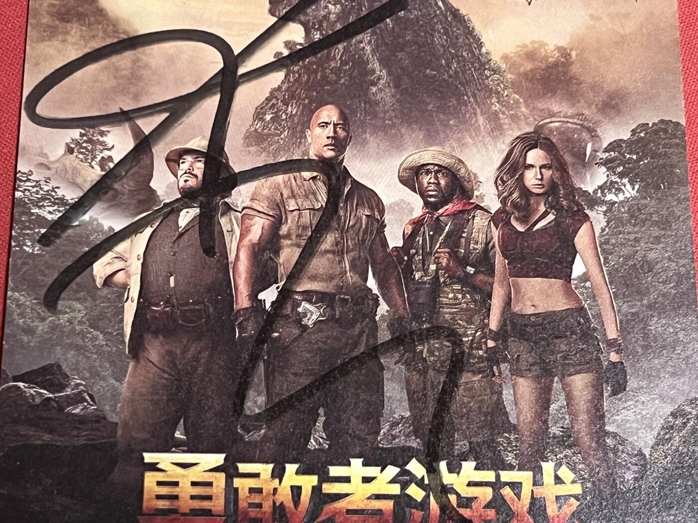 零元拍：《勇敢者游戏》铁拳露比的饰演者，也是《银河护卫队》星云妹子的饰演者，凯伦·吉兰 亲笔签名