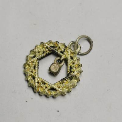 藏珍品阁专场72期 - 镀金银吊坠，标着足金999