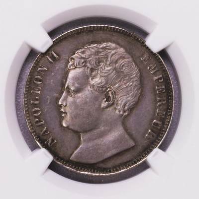 NGC-MS62 1816法国拿破仑二世小孩头2法郎银币 冠军 - NGC-MS62 1816法国拿破仑二世小孩头2法郎银币 冠军