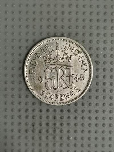 2025年第39场各国散币拍卖（总第39场） - 英国1945年6便士银币