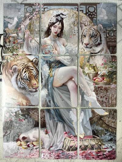 花开卡拍第40期（9月28号周日截拍，品控勿拍!!!拍品不寄存，运费5元，自制卡难免瑕疵，可能存在轻微撞角爆边等出厂瑕疵，品控介意勿拍！） - 燎原 焱卡文化 第九弹 地涌夫人 九拼