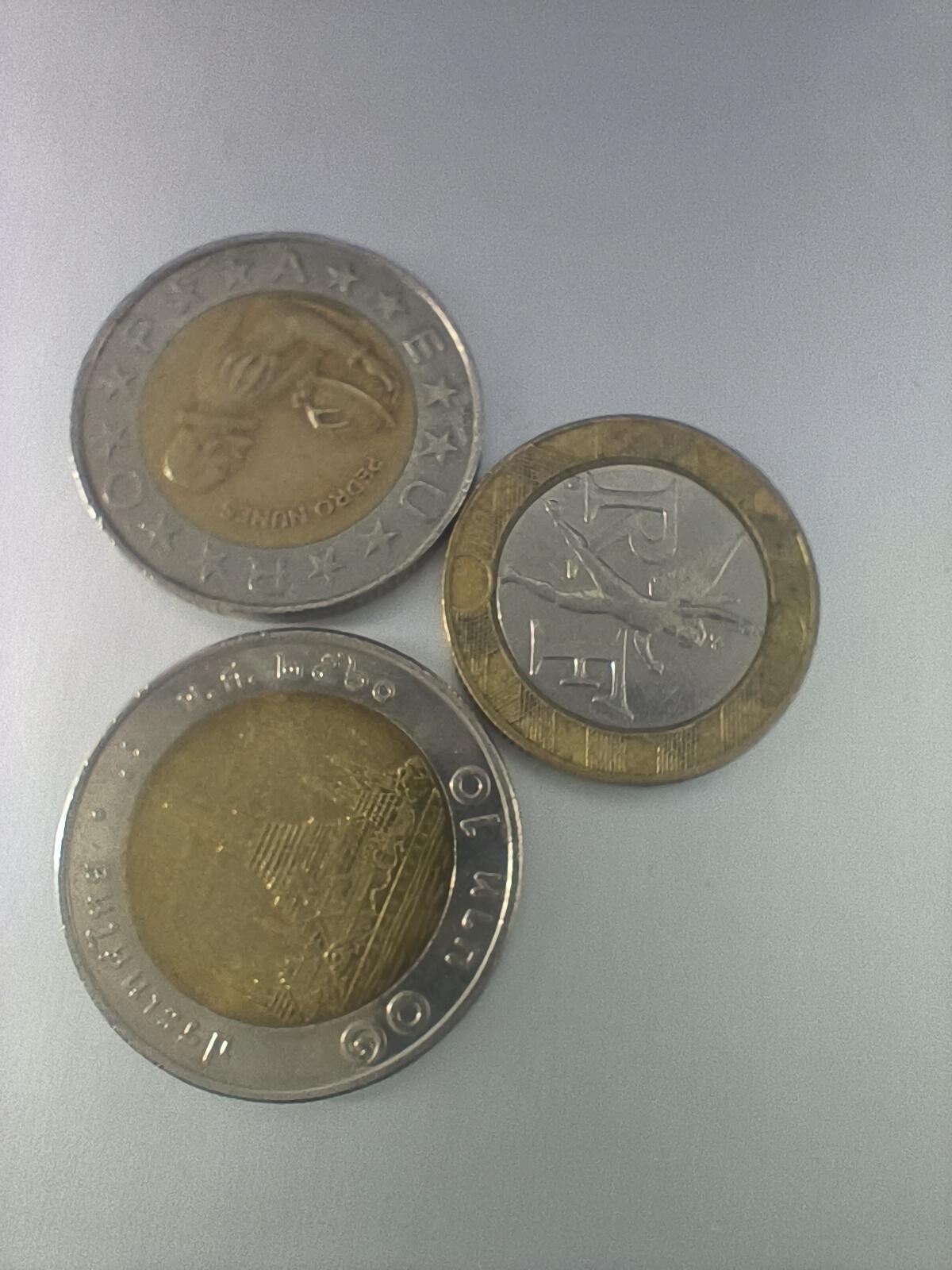 Krab外币市集Vol.10 葡萄牙泰国法国双色币三枚一组