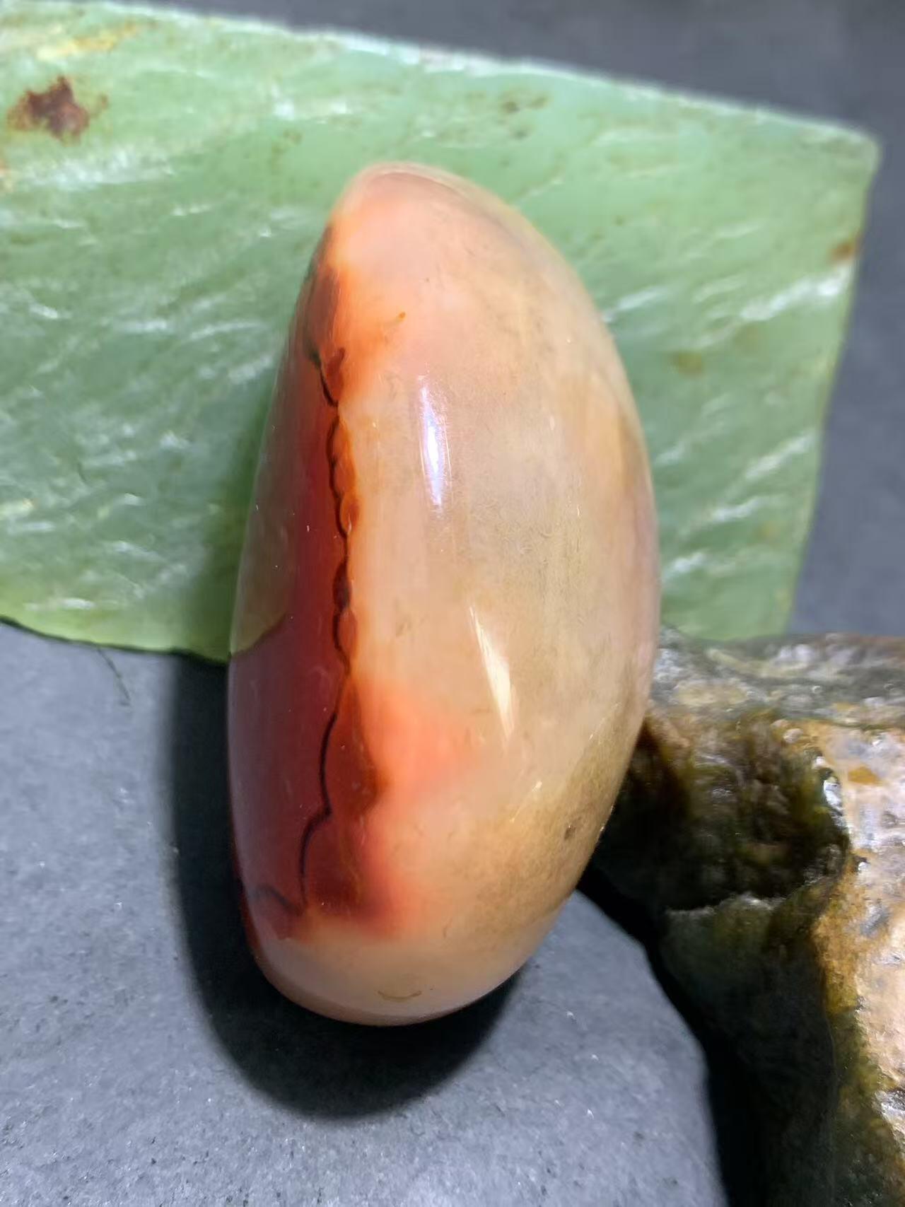 放福利！通货高玉化缠丝玛瑙原石一块！，