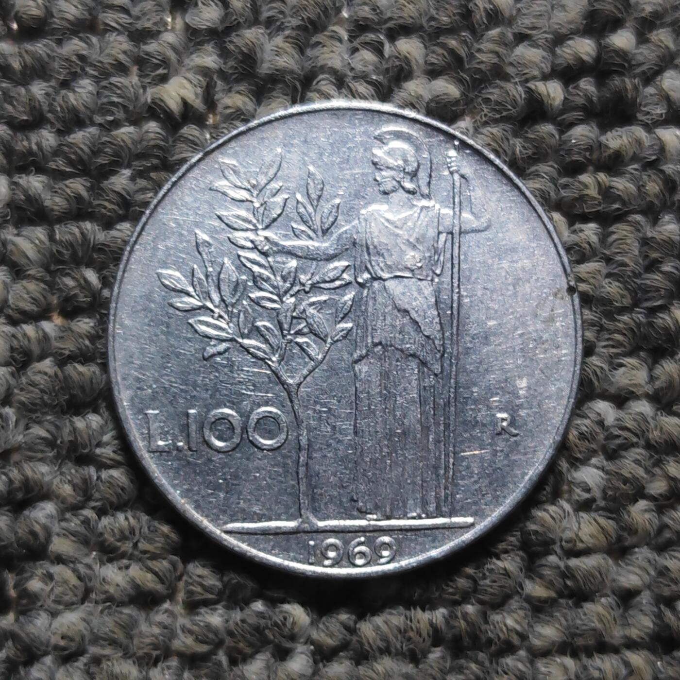 意大利100里拉硬币（单枚价）