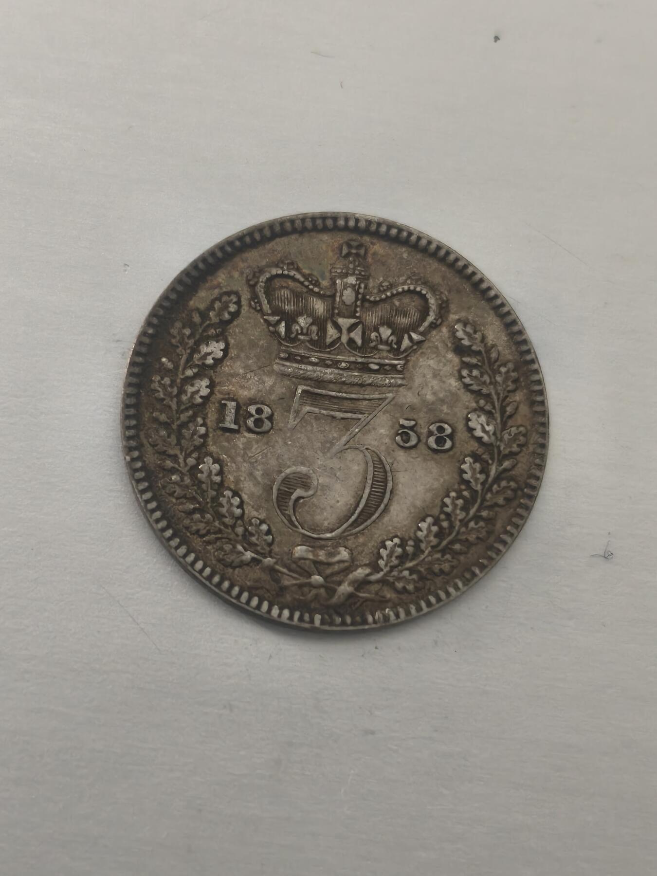 Krab外币市集Vol.10 英国1858年3便士濯足币