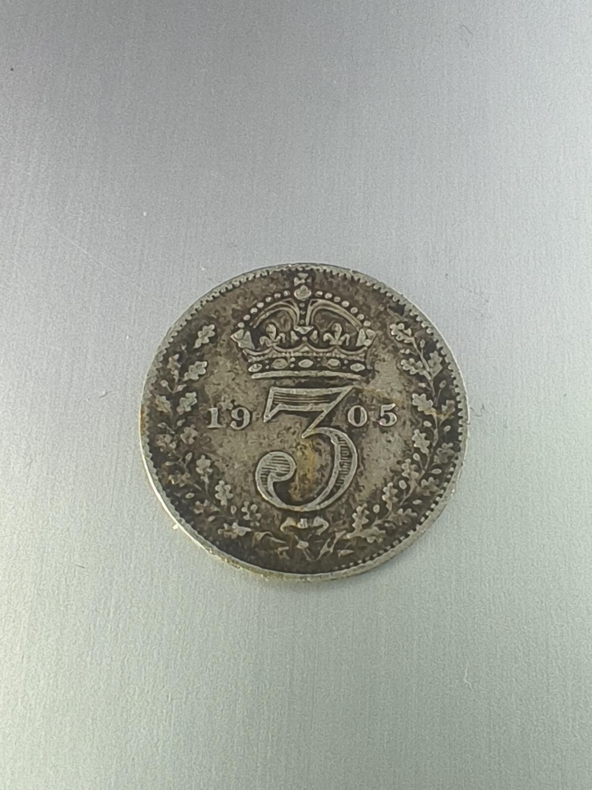 Krab外币市集Vol.10 英国1905年3便士银币