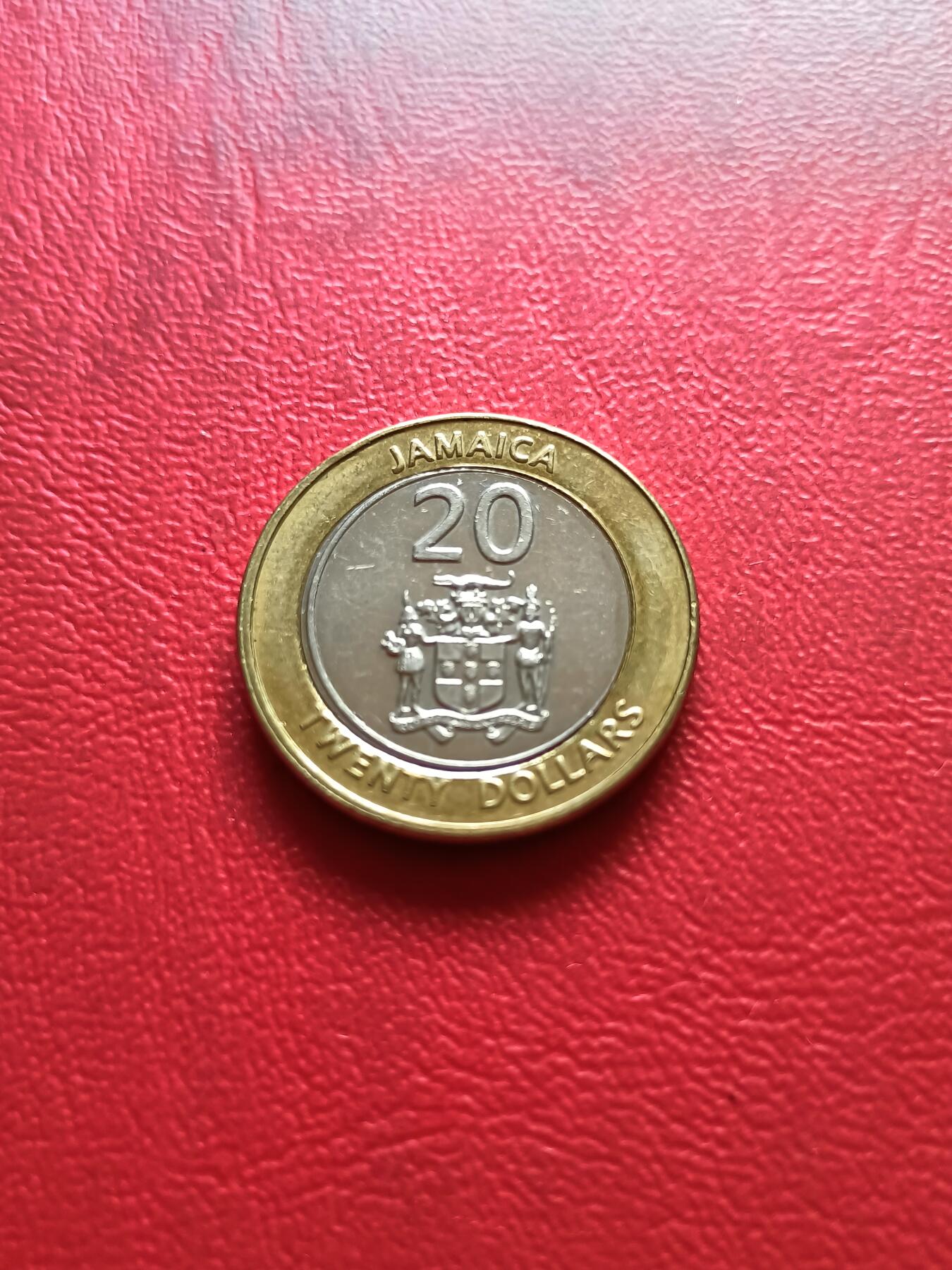 【云涧收藏】第三十场 牙买加2000年20元，UNC