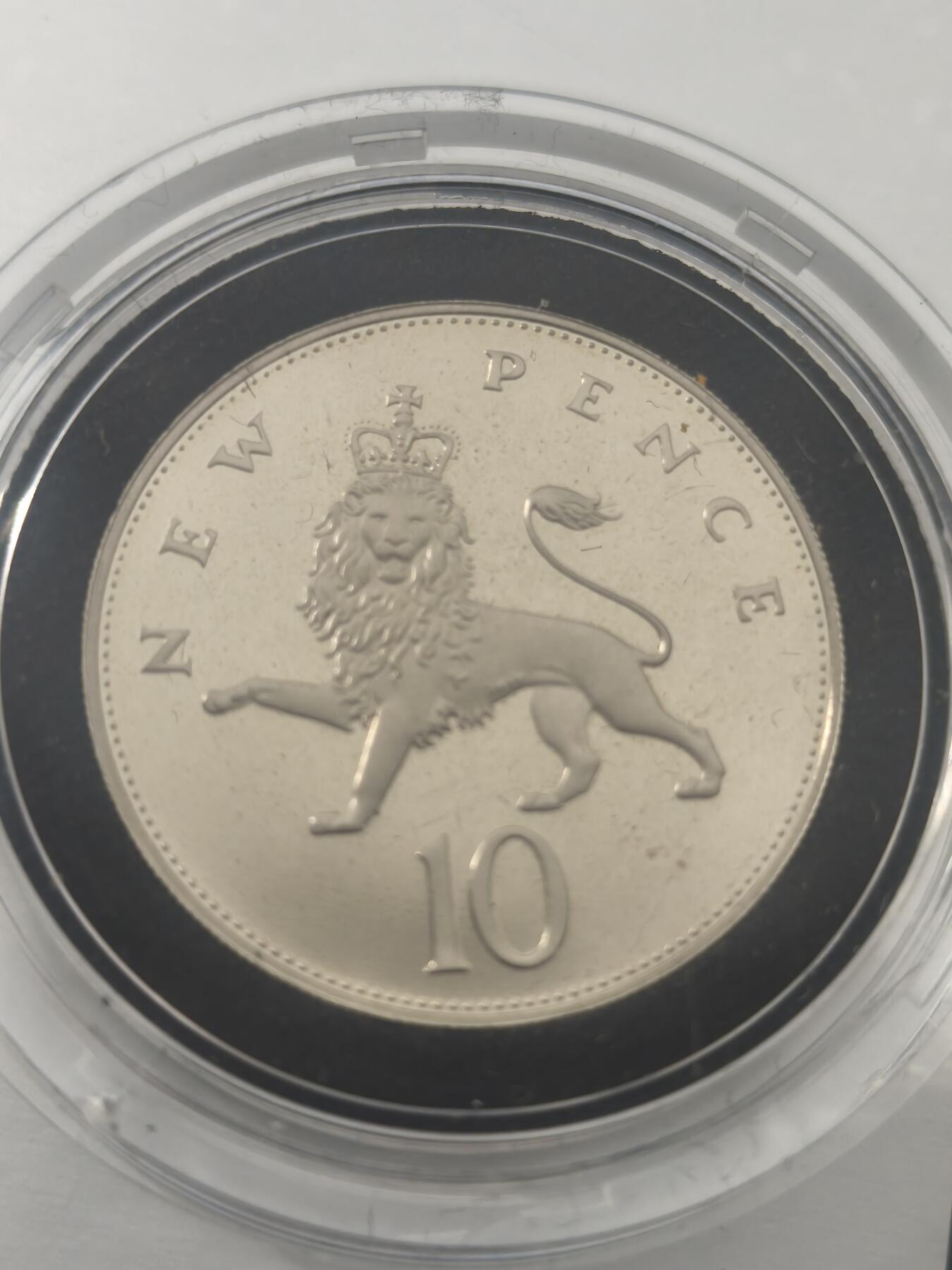 Krab外币市集Vol.10 英国1981年精制10便士-原包装