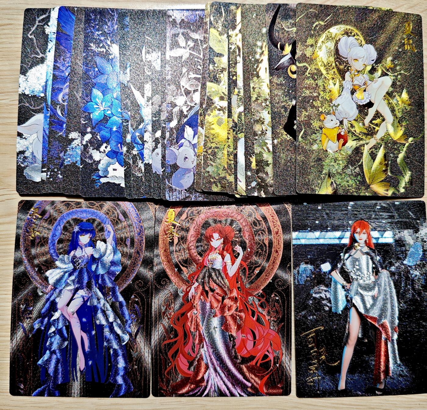 卡牌限时019期活动专场 【全新】齐卡文化-百晓昇-四季生肖二弹24张+夏冬2张+画师cos1张粗闪*27张全