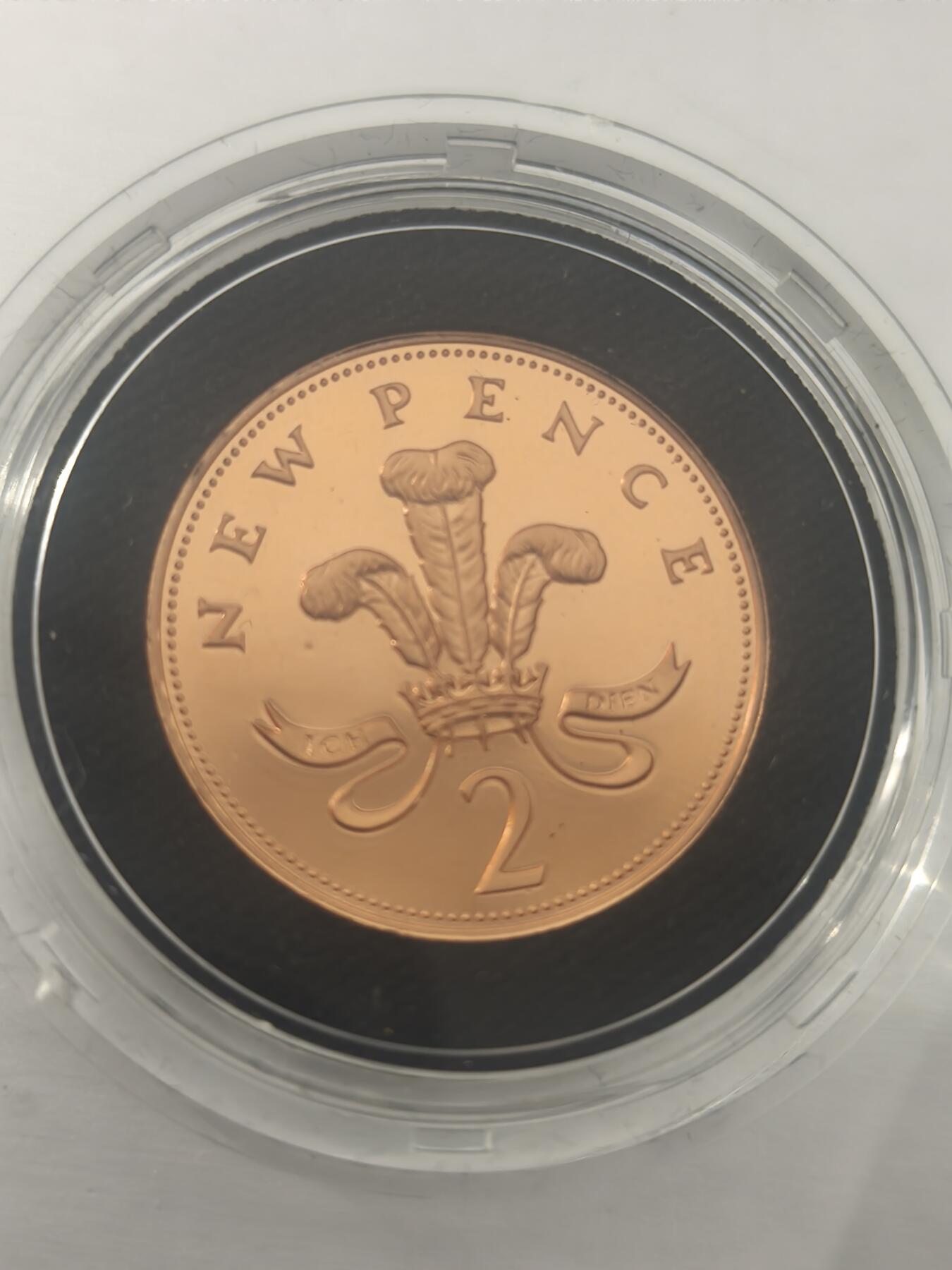 Krab外币市集Vol.10 英国1981年精制2便士-原包装