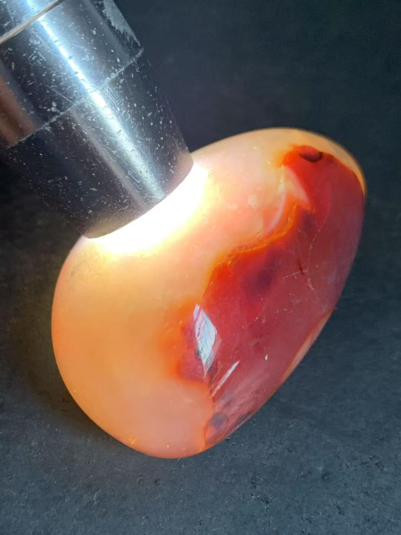 放福利！通货高玉化缠丝玛瑙原石一块！，