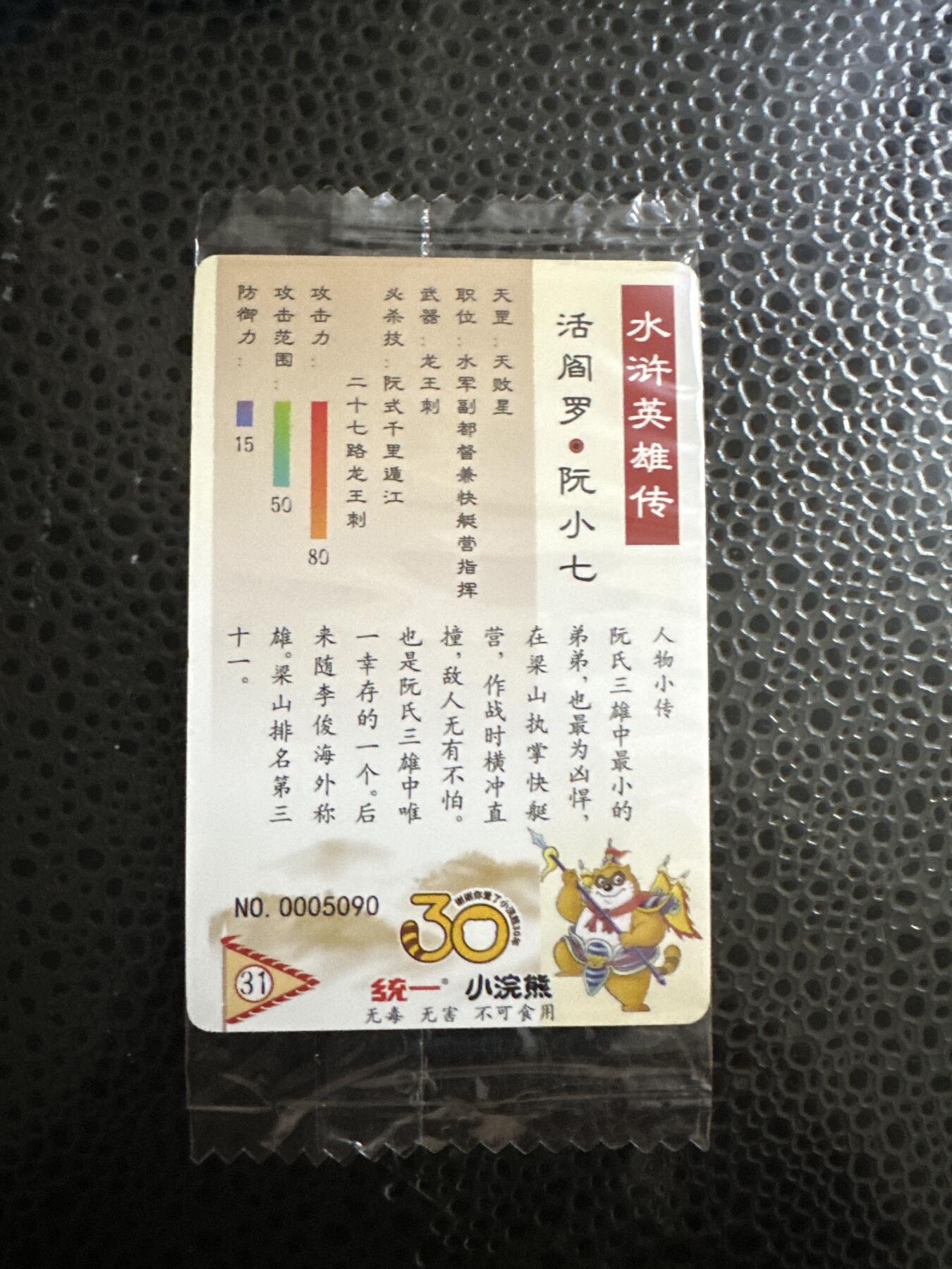 童年记忆卡牌第二期 小浣熊 反袋 小码 阮小七