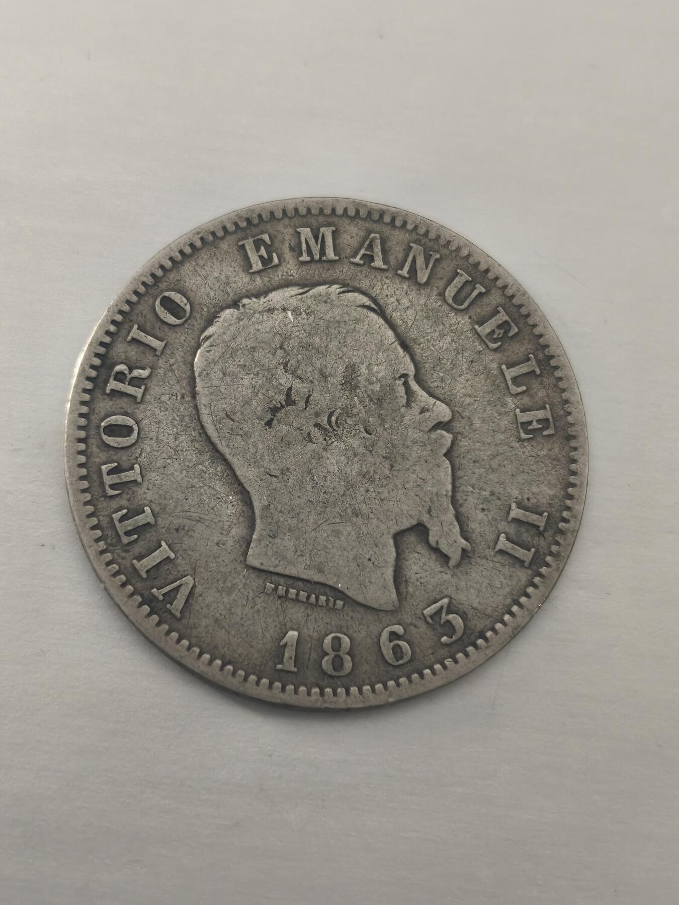 Krab外币市集Vol.10 意大利1863年1里拉