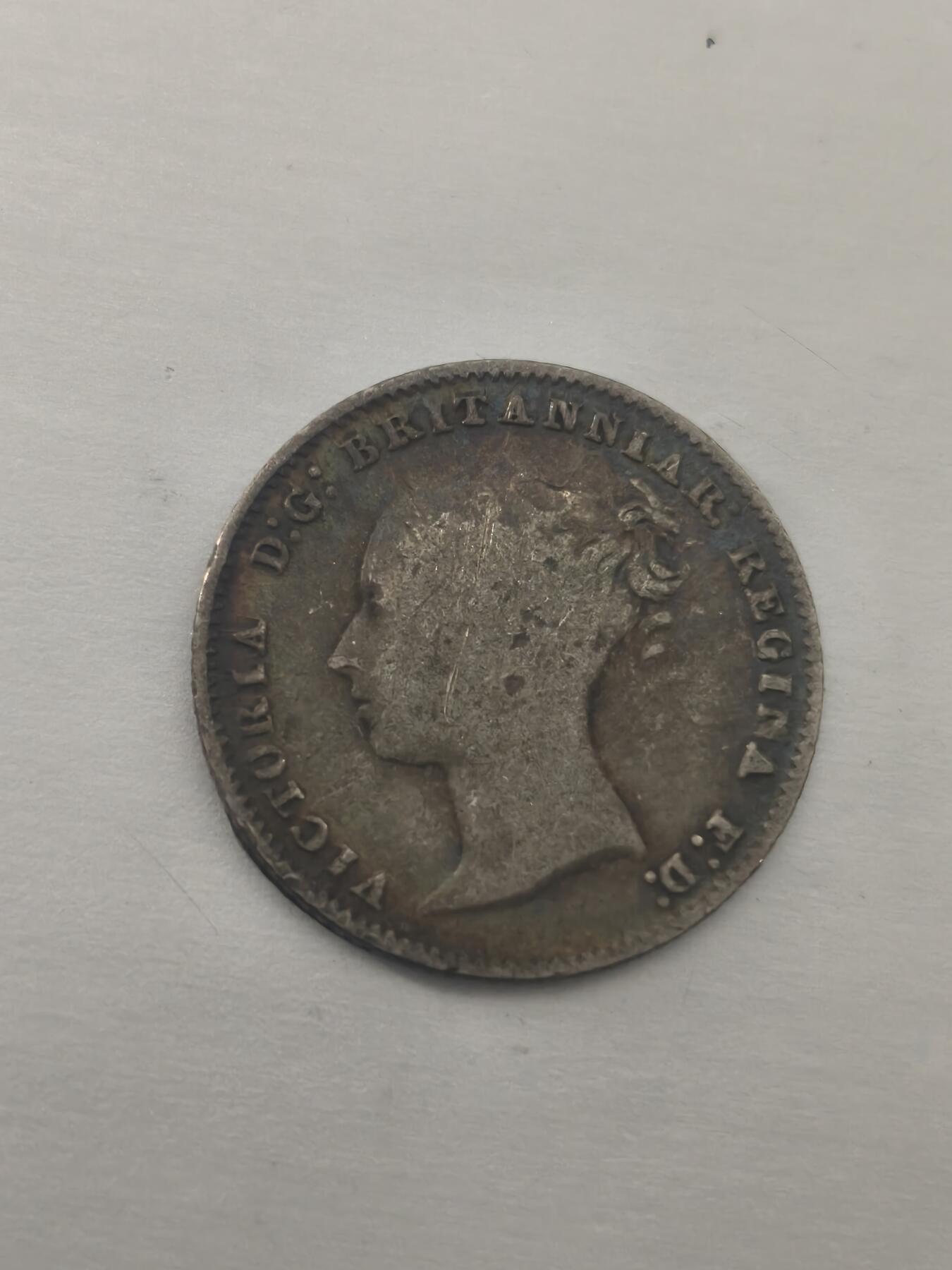 Krab外币市集Vol.10 英国维多利亚1854年4便士