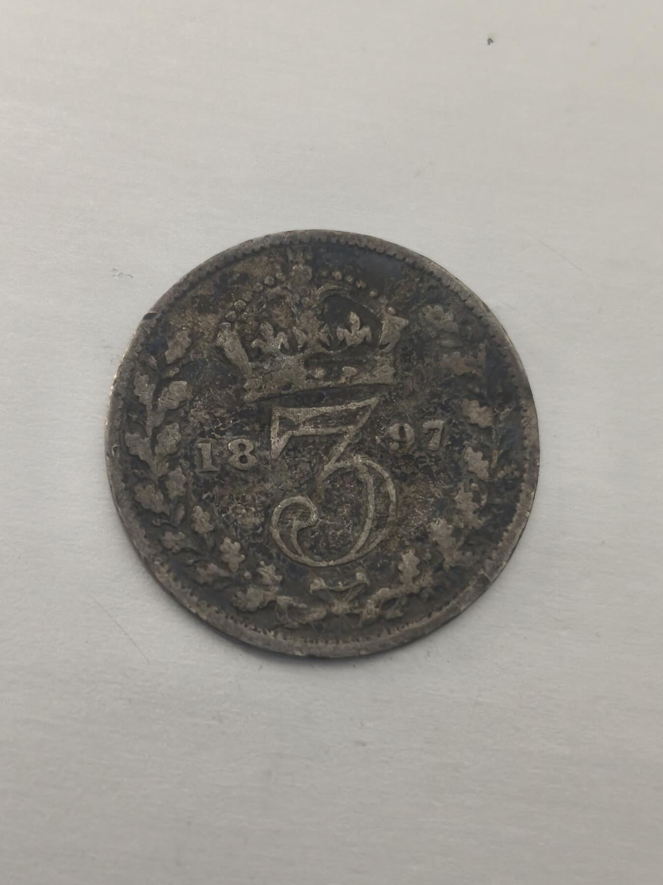 Krab外币市集Vol.10 英国维多利亚1897年3便士濯足币