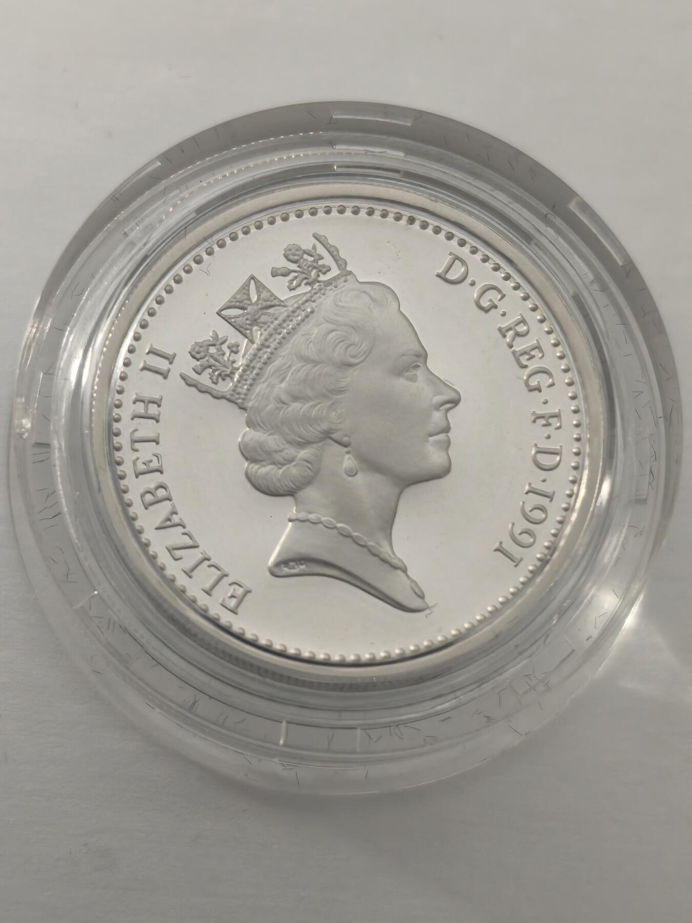 Krab外币市集Vol.10 英国1991年1镑银币