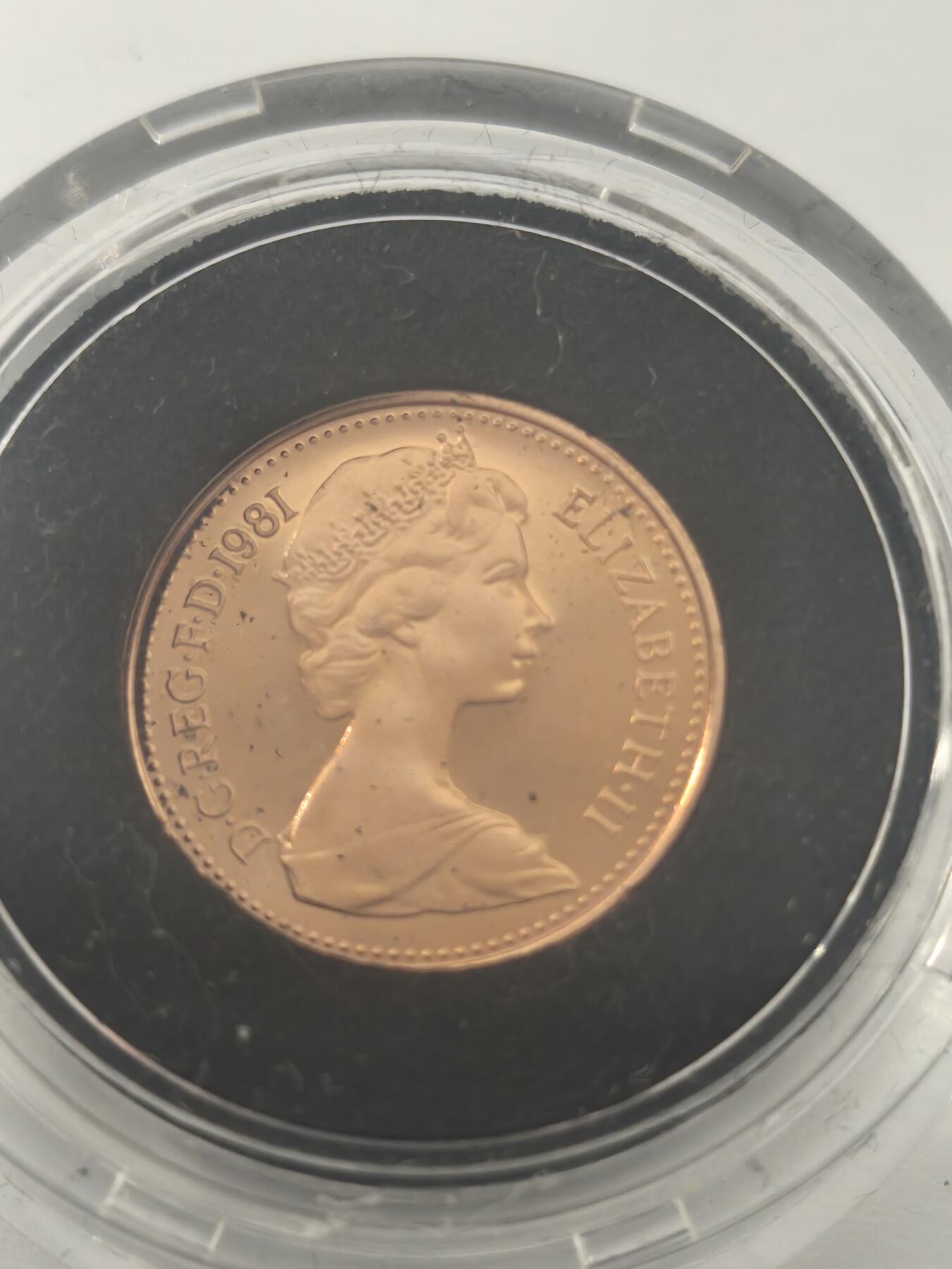 Krab外币市集Vol.10 英国1981年精制1/2便士-原包装