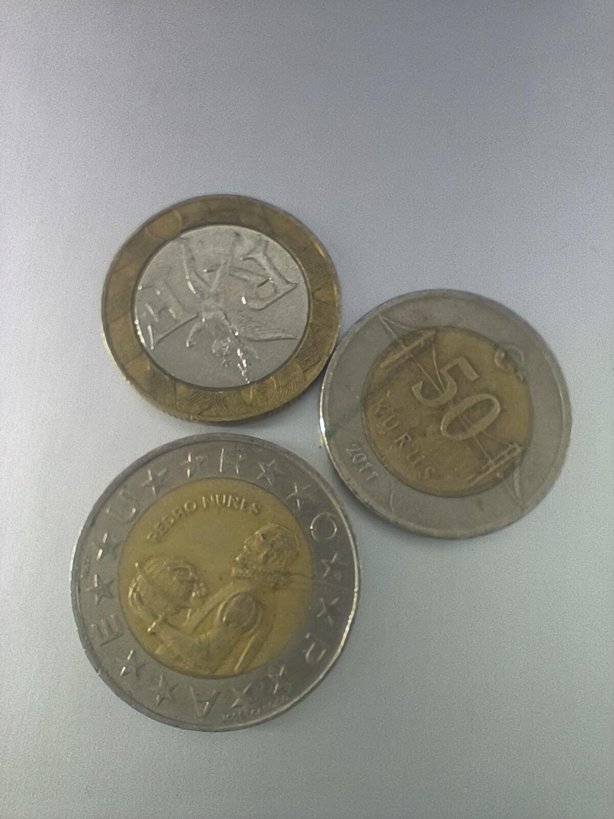 Krab外币市集Vol.10 法国土耳其葡萄牙双色币三枚一组