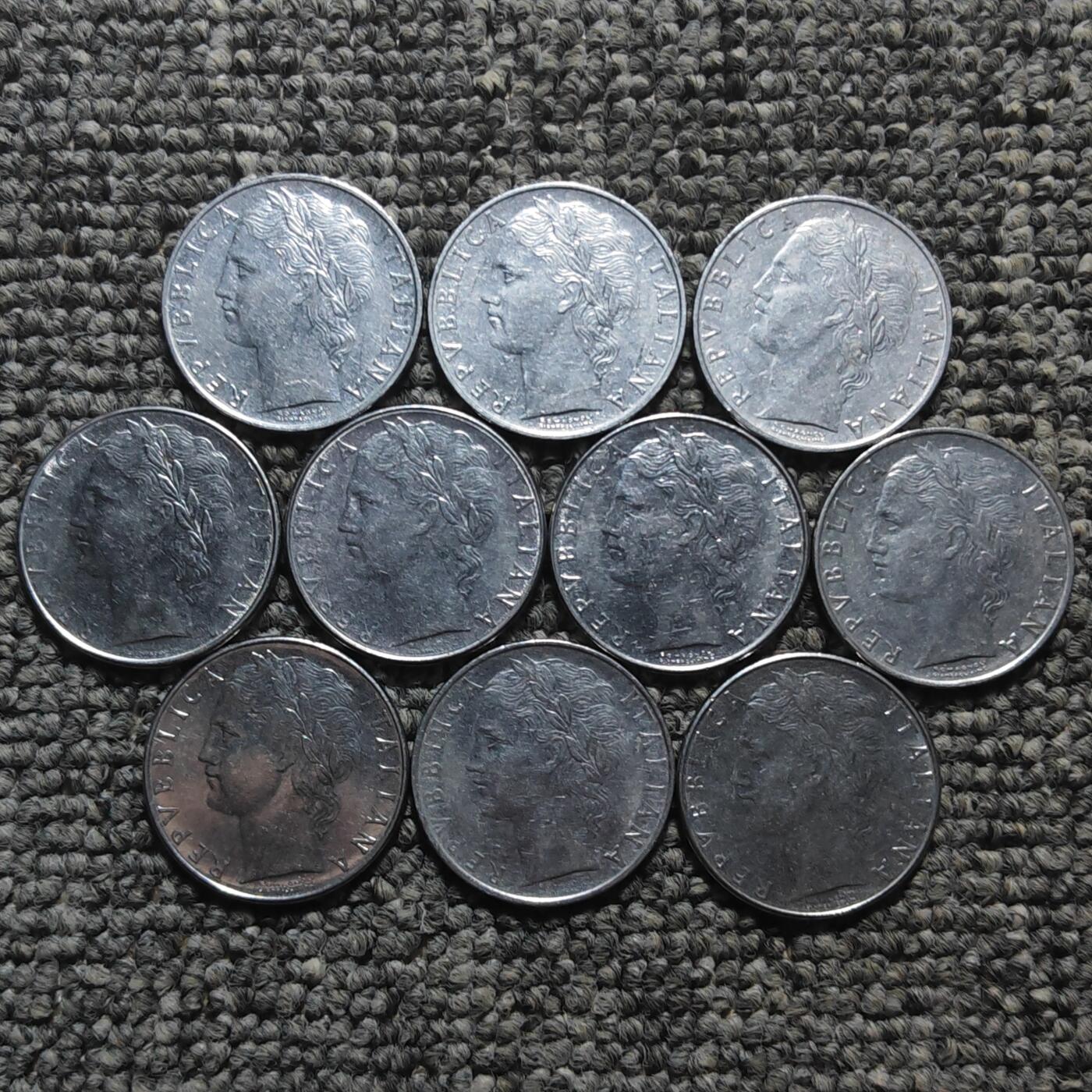 意大利100里拉硬币（单枚价）