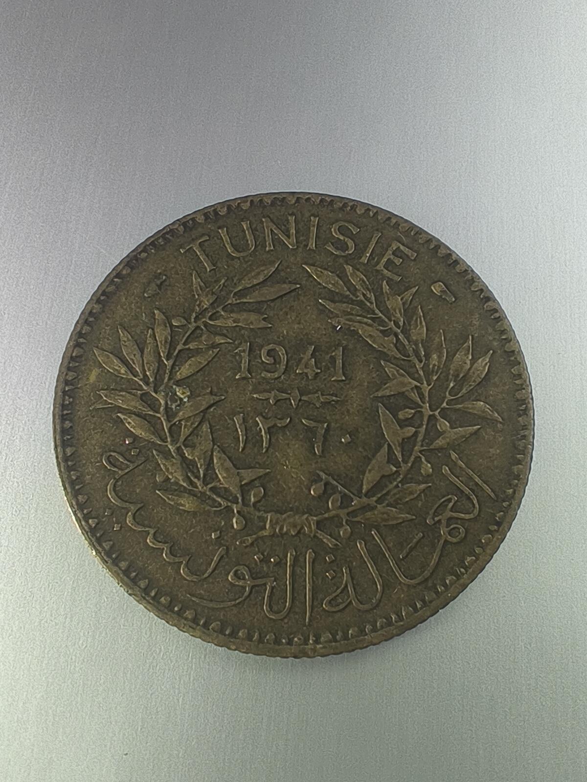 Krab外币市集Vol.10 突尼斯1914年2法郎