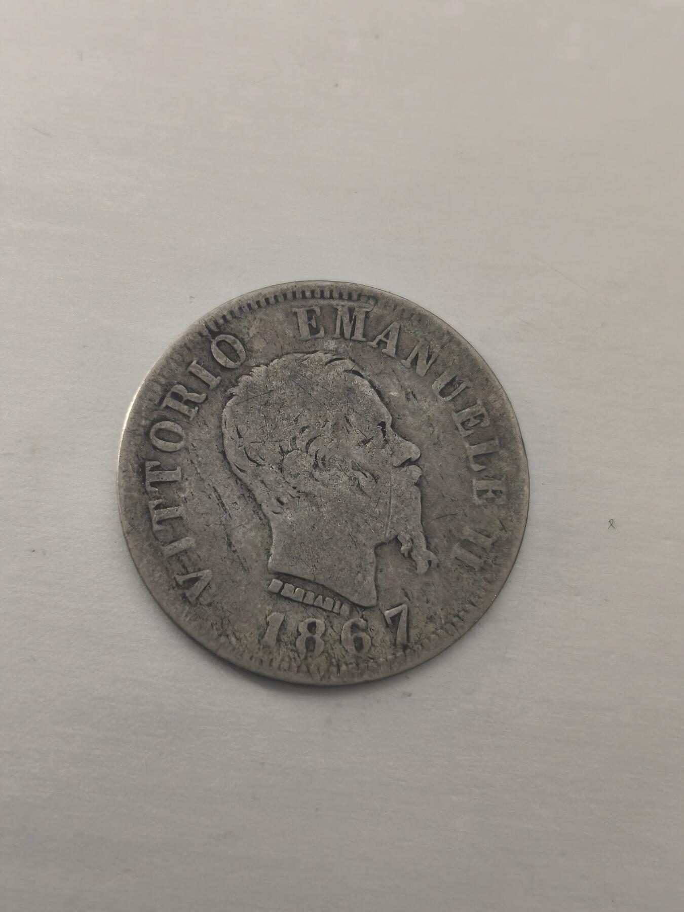 Krab外币市集Vol.10 意大利1867年50分银币