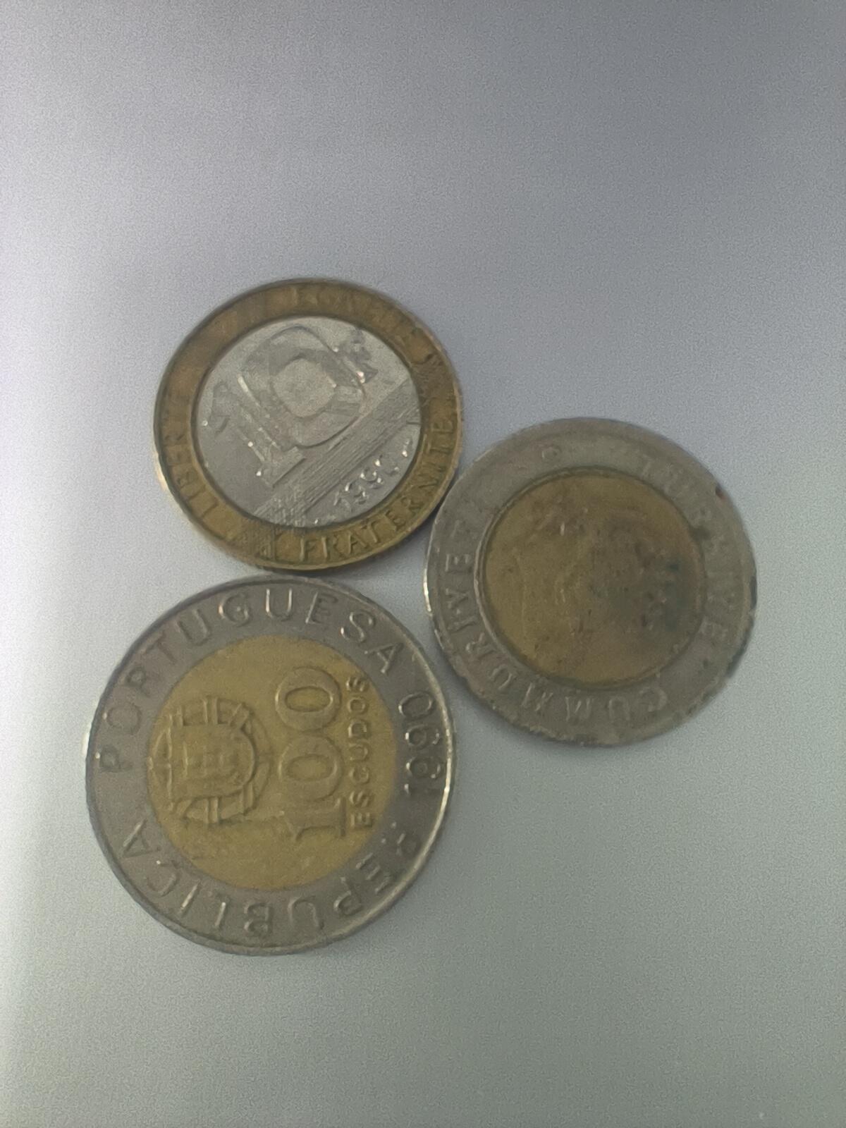 Krab外币市集Vol.10 法国土耳其葡萄牙双色币三枚一组