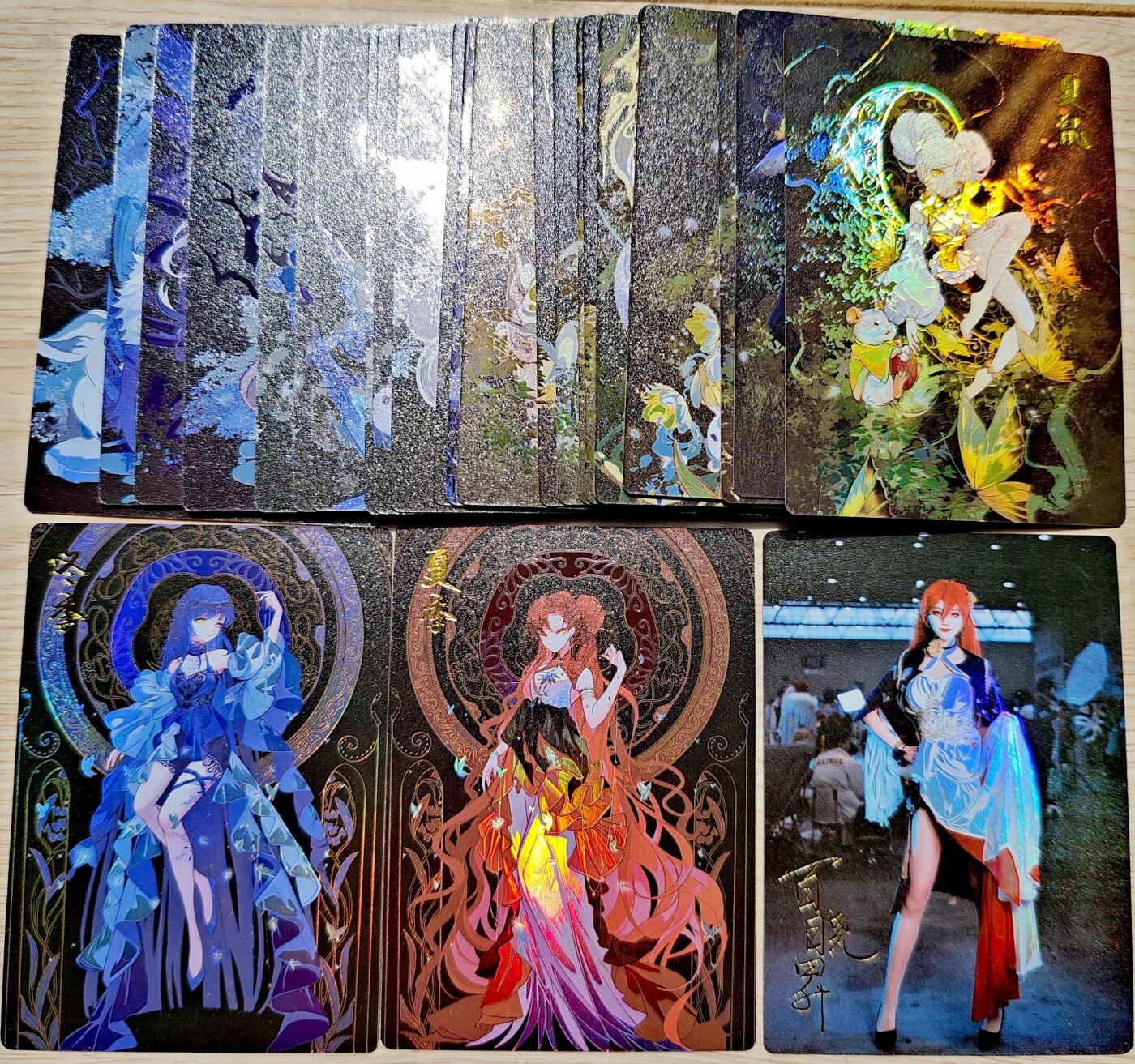 卡牌限时019期活动专场 【全新】齐卡文化-百晓昇-四季生肖二弹24张+夏冬2张+画师cos1张彩闪工艺*27张全