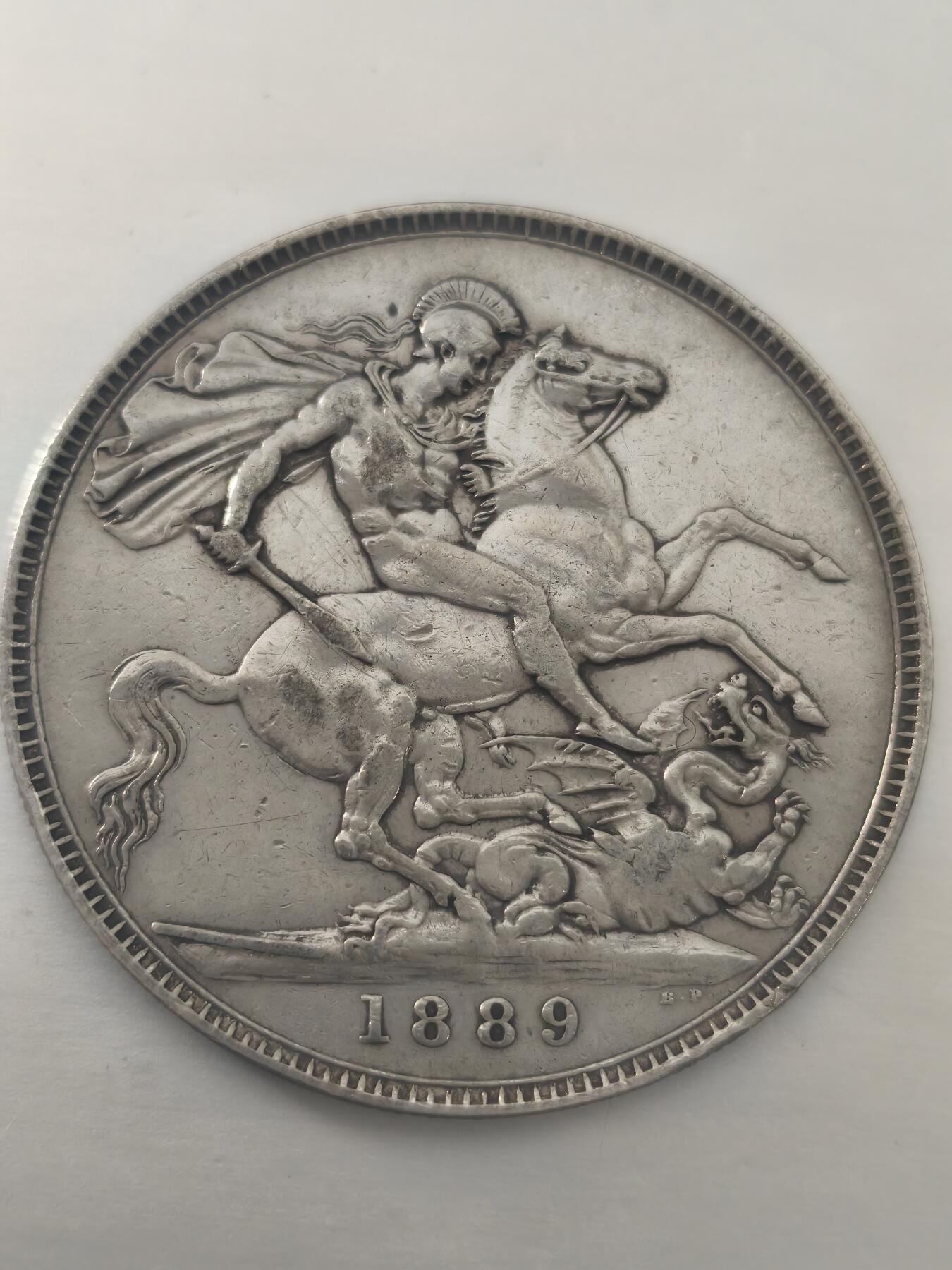 Krab外币市集Vol.10 英国维多利亚1889年1克朗2