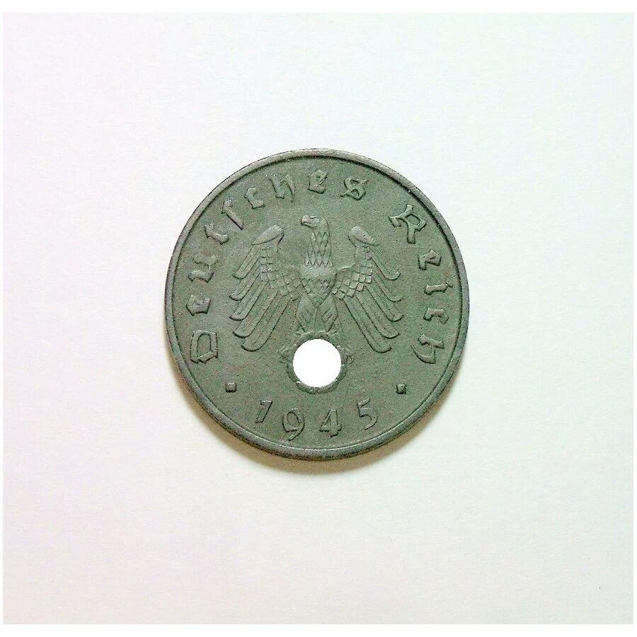 稀年 德国第三帝国1945年A版10芬尼 爽品