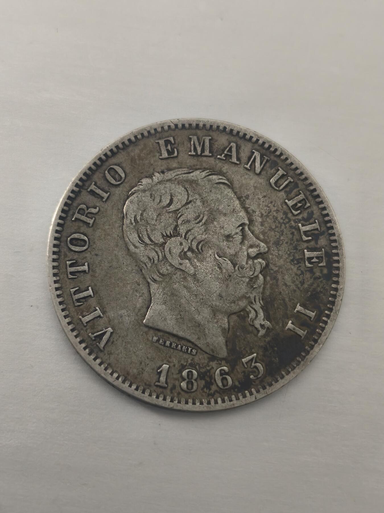 Krab外币市集Vol.10 意大利1863年1里拉