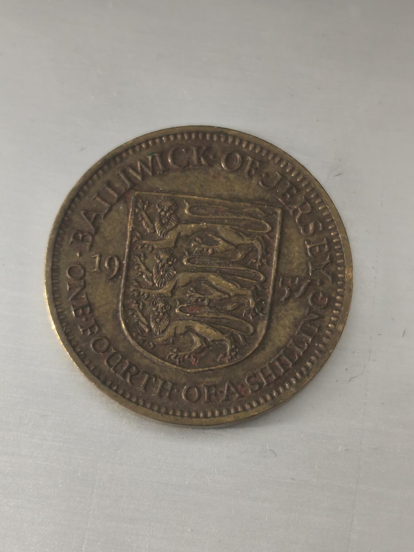 Krab外币市集Vol.11 泽西岛1957年1/14先令