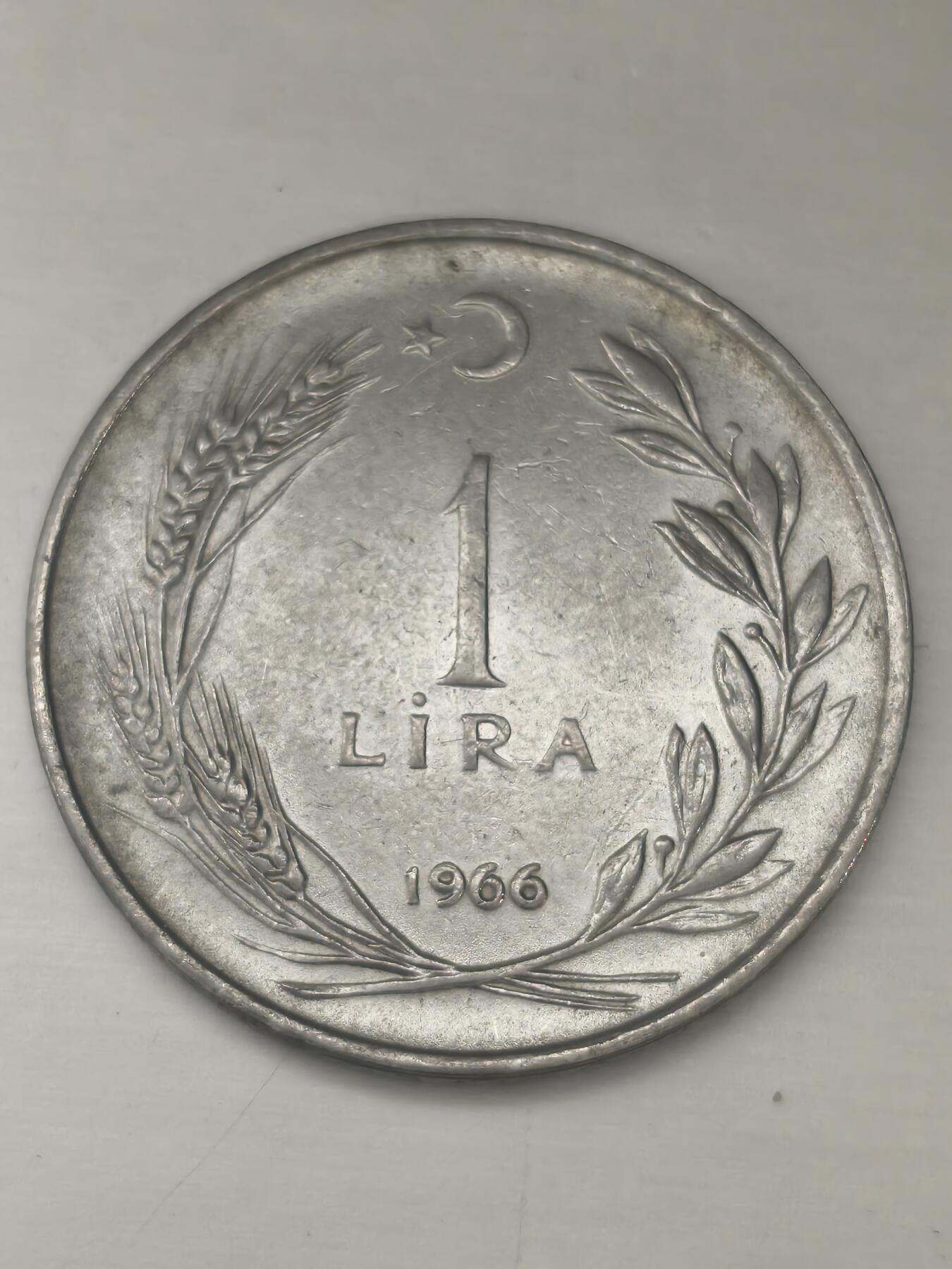 Krab外币市集Vol.11 土耳其1966年1里拉