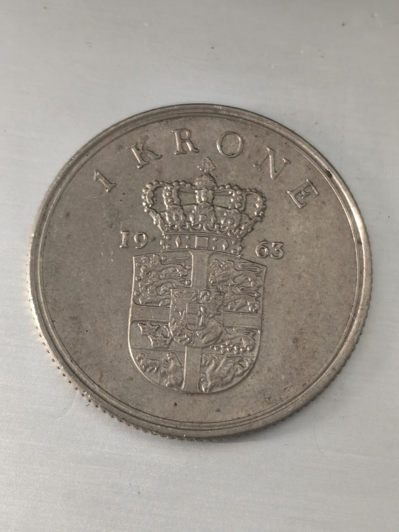 Krab外币市集Vol.11 丹麦1963年1克朗