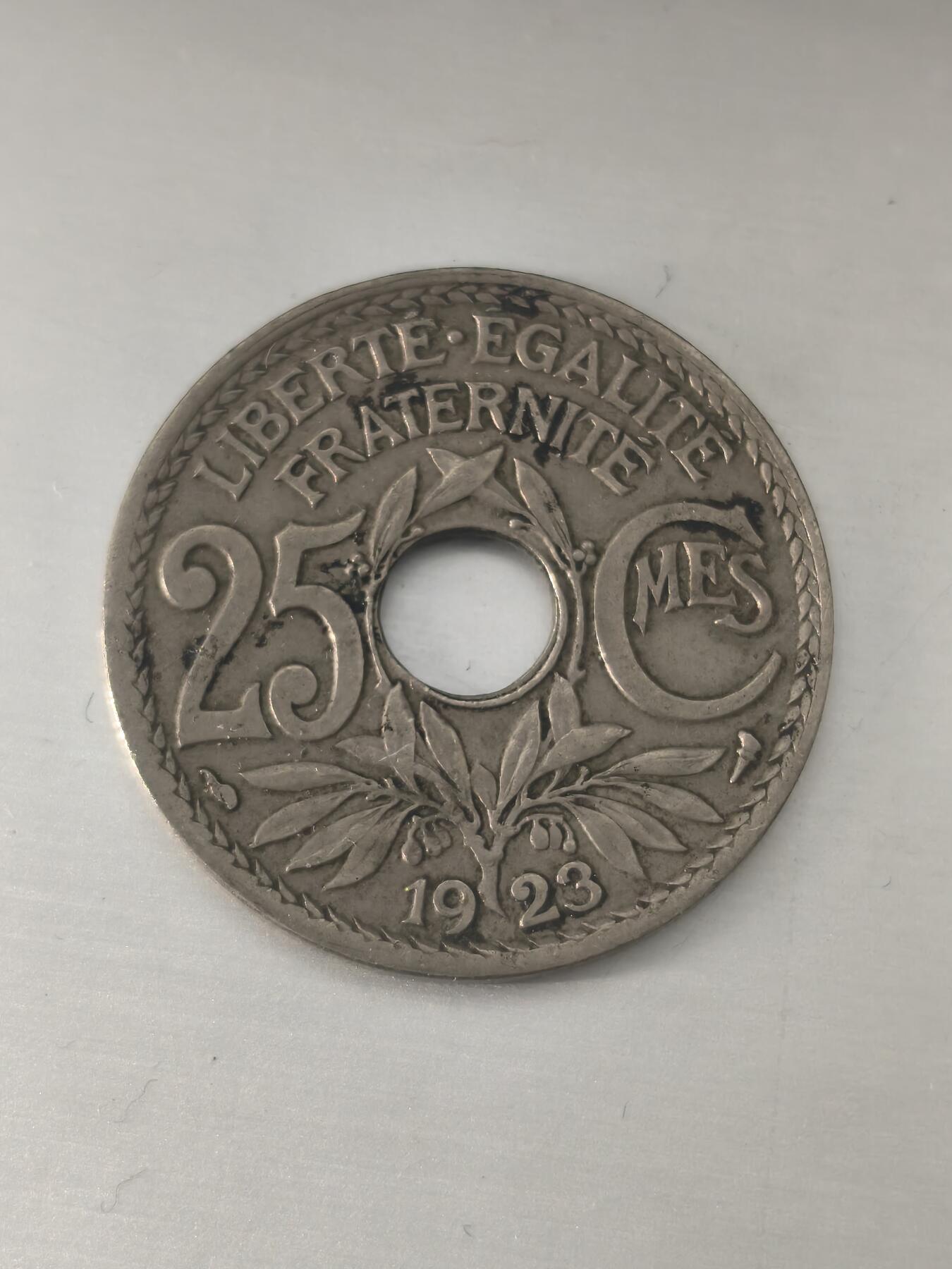 Krab外币市集Vol.11 法国1923年25分