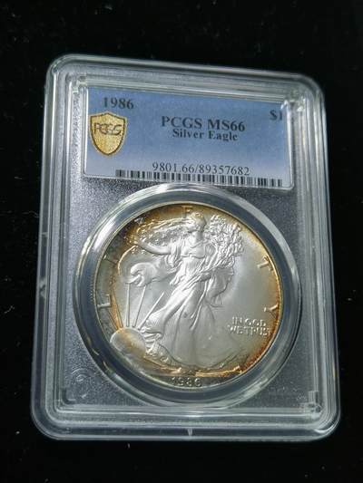 天下钱庄专场欢迎参拍 - PcGS MS66 1986美国行走女神一盎司银币