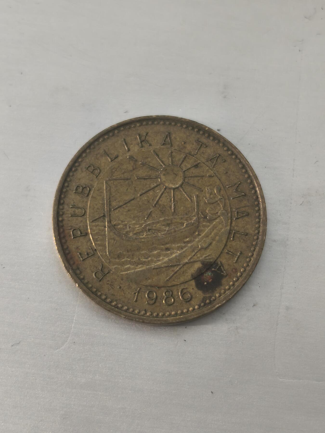 Krab外币市集Vol.11 马耳他1986年1分