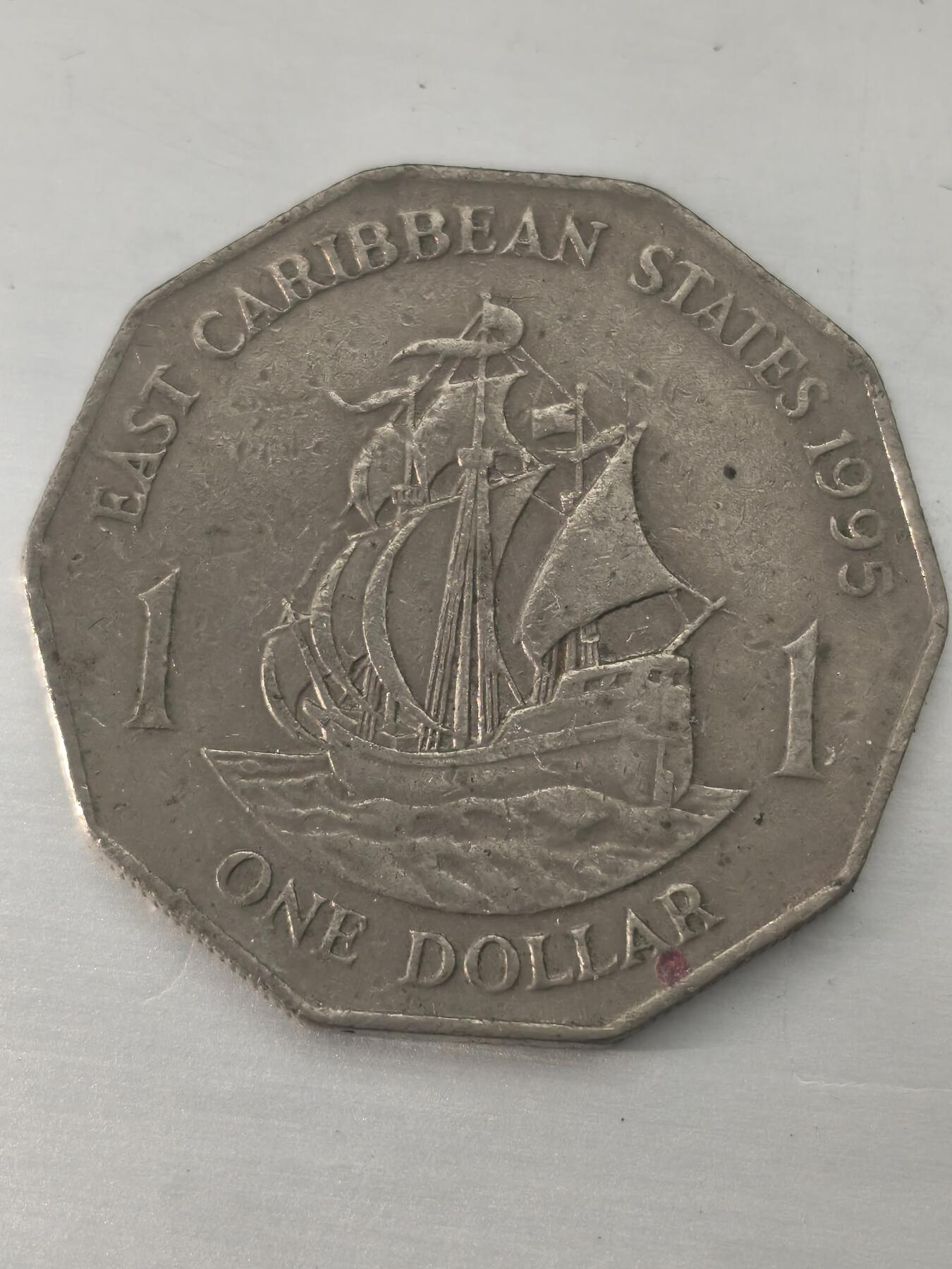 Krab外币市集Vol.11 东加勒比1995年1元