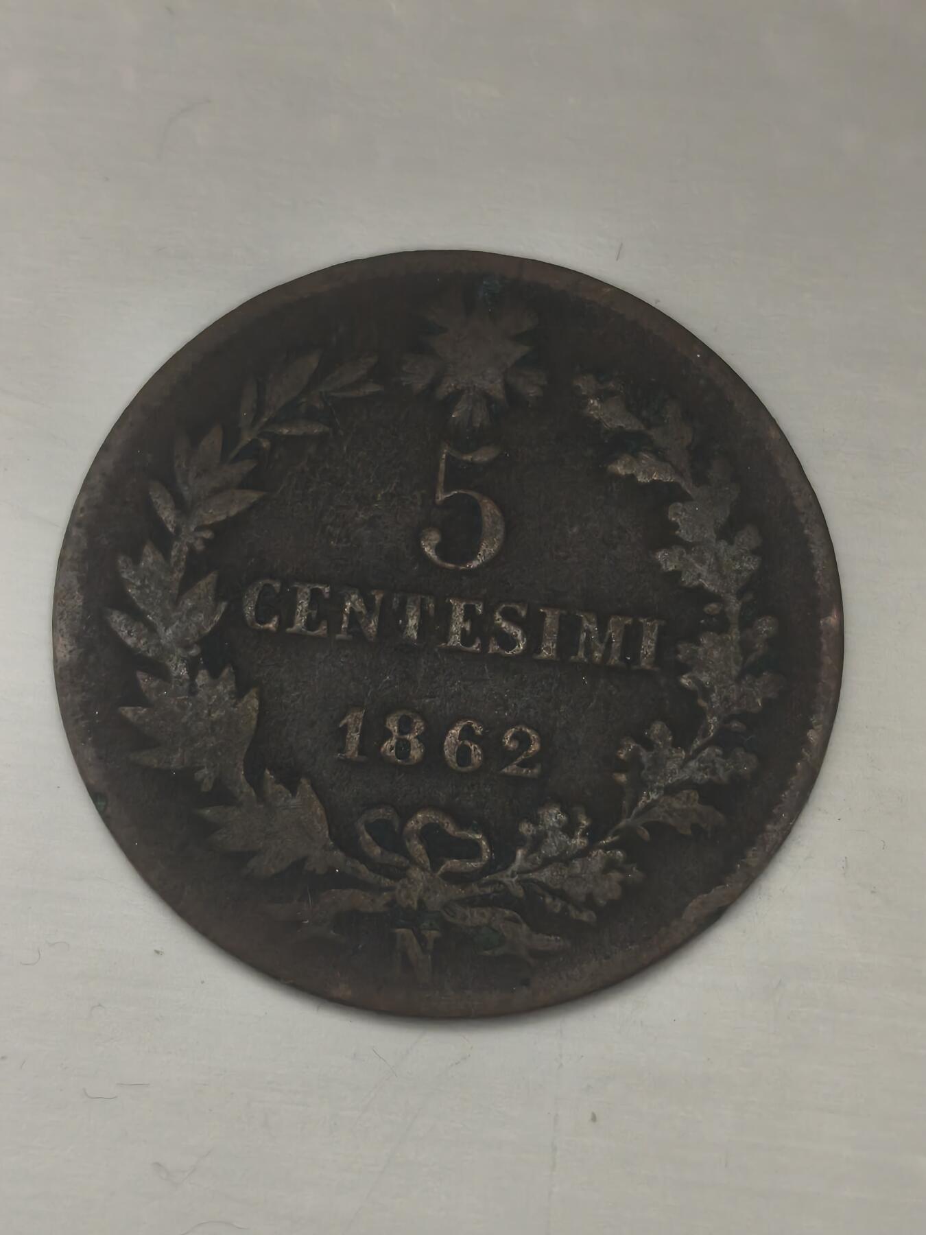 Krab外币市集Vol.11 意大利1862年5分