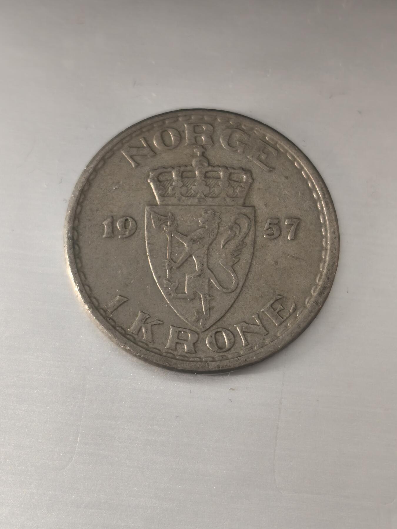 Krab外币市集Vol.11 挪威1957年1克朗