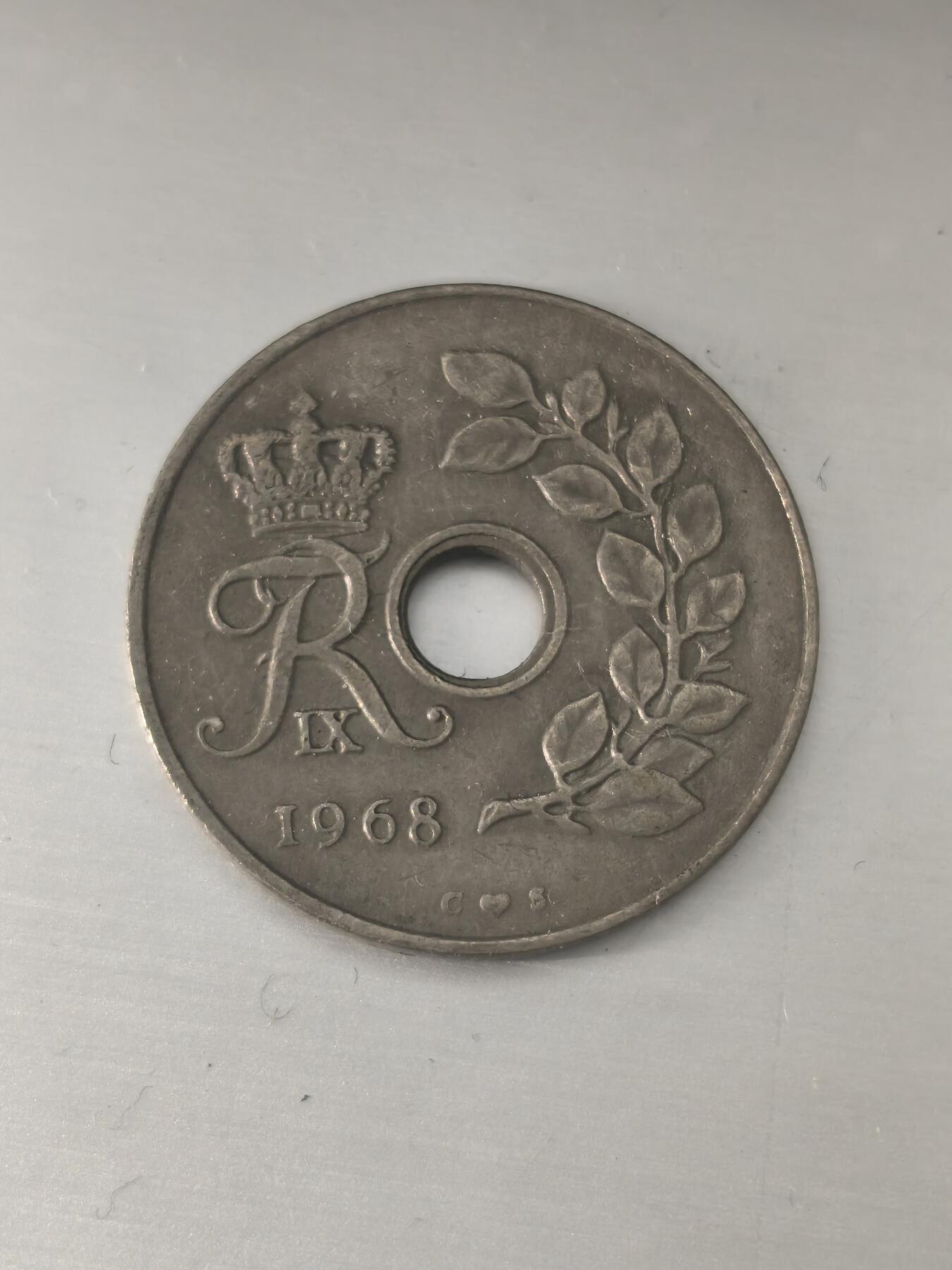 Krab外币市集Vol.11 丹麦1968年25欧尔