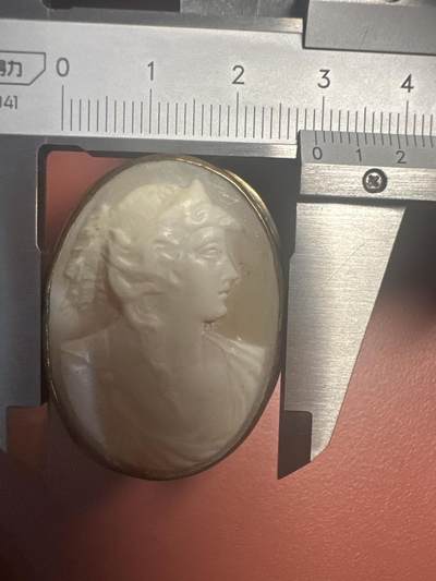6.5徽章专场 - 中古纯手工贝雕胸针29mm*39mm