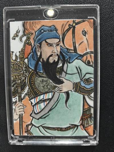 天玑星卡拍第九十一期《万川归海》持续收拍收评中 满赠三娘需备注 - 【手绘卡】卢艺丰 关羽 手绘