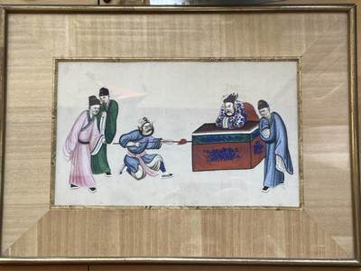 海外回流精品拍卖 - 法国回流清代通草花，尺幅大品相好